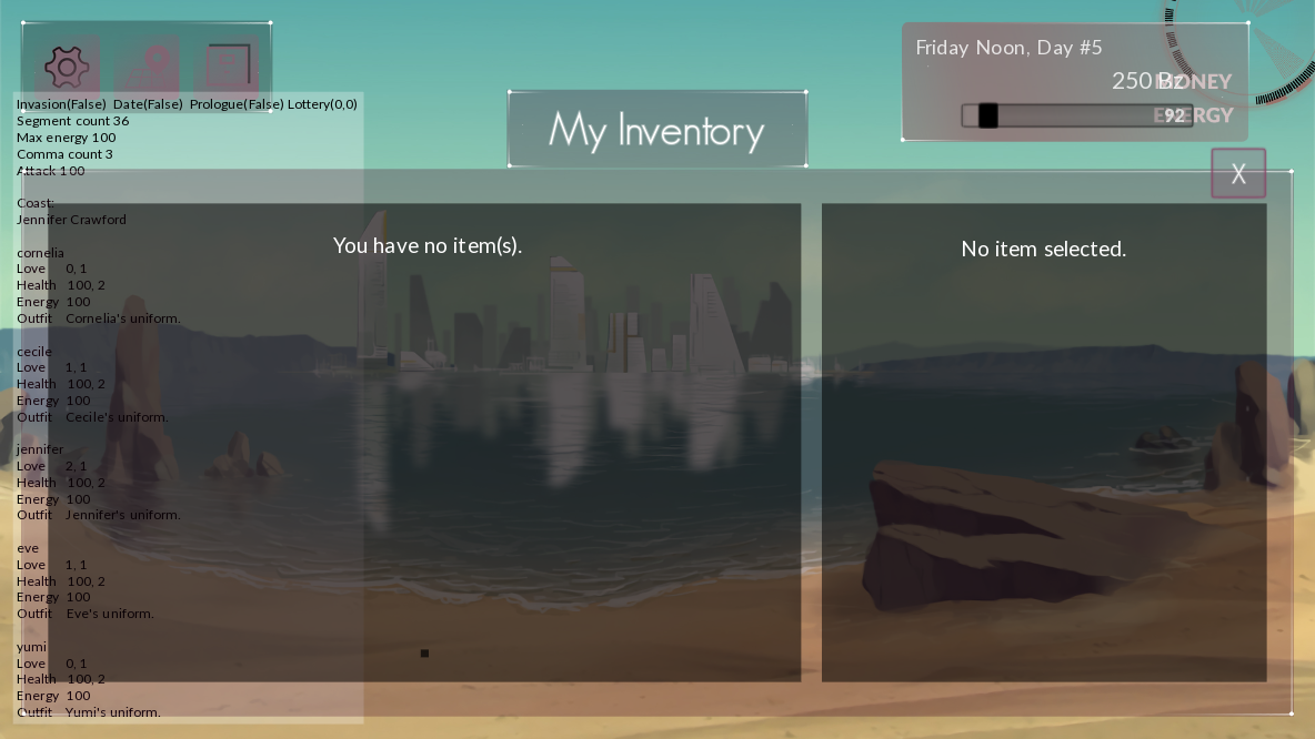 Just Desert Dating Sim Game Testing